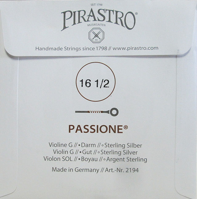 楽天市場】ヴァイオリン弦 PASSIONE（パッシオーネ） G線 : 宮地楽器