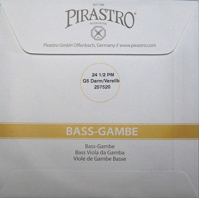 バス ガンバ弦 G5 PIRASTRO BASS-GAMBE G5:2575