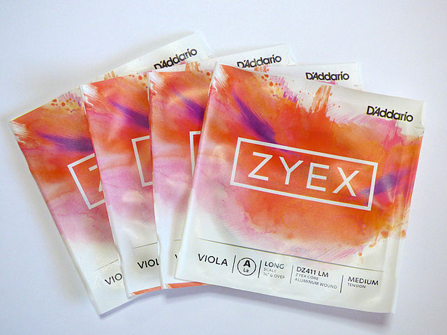 ビオラ弦 ダダリオ「ザイエックス」D'Addario Zyex Viola DZ410set|底値楽器屋