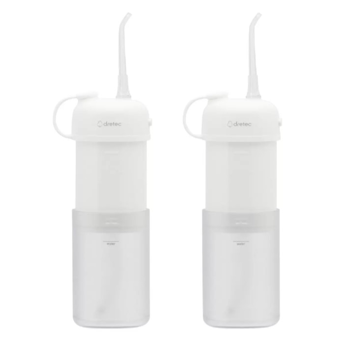 Dretec ドリテック ジェットクリーンスマート 口洗い濯ぎ器 2個仕掛ける FS-103WTCO 【貨物輸送無料】