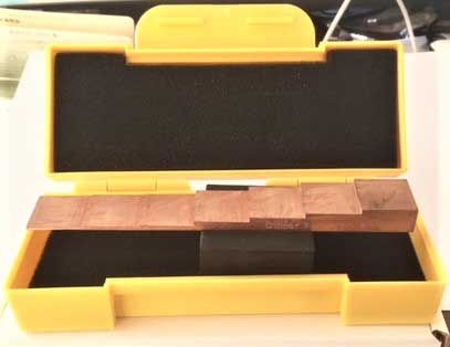 貨物輸送無料 銅製厚さ位置づける用7段テスト作業片