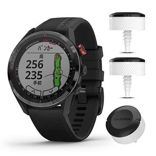 GARMIN ガーミン 【CT10 3個仕掛ける】GPS ゴルフナビ Approach S62 [黒いこと] 010-02200-22【ラッピング相応う可】 R-LOGI