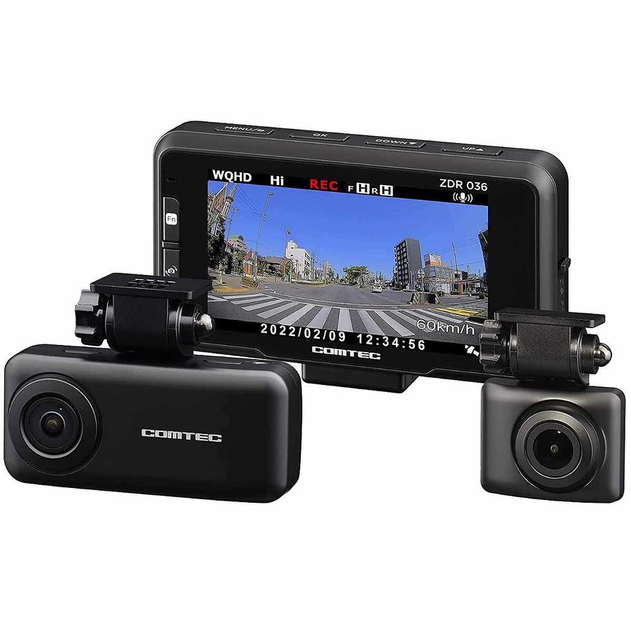 楽天市場】コムテック 前後2カメラ搭載 ドライブレコーダ ドラレコ GPS 