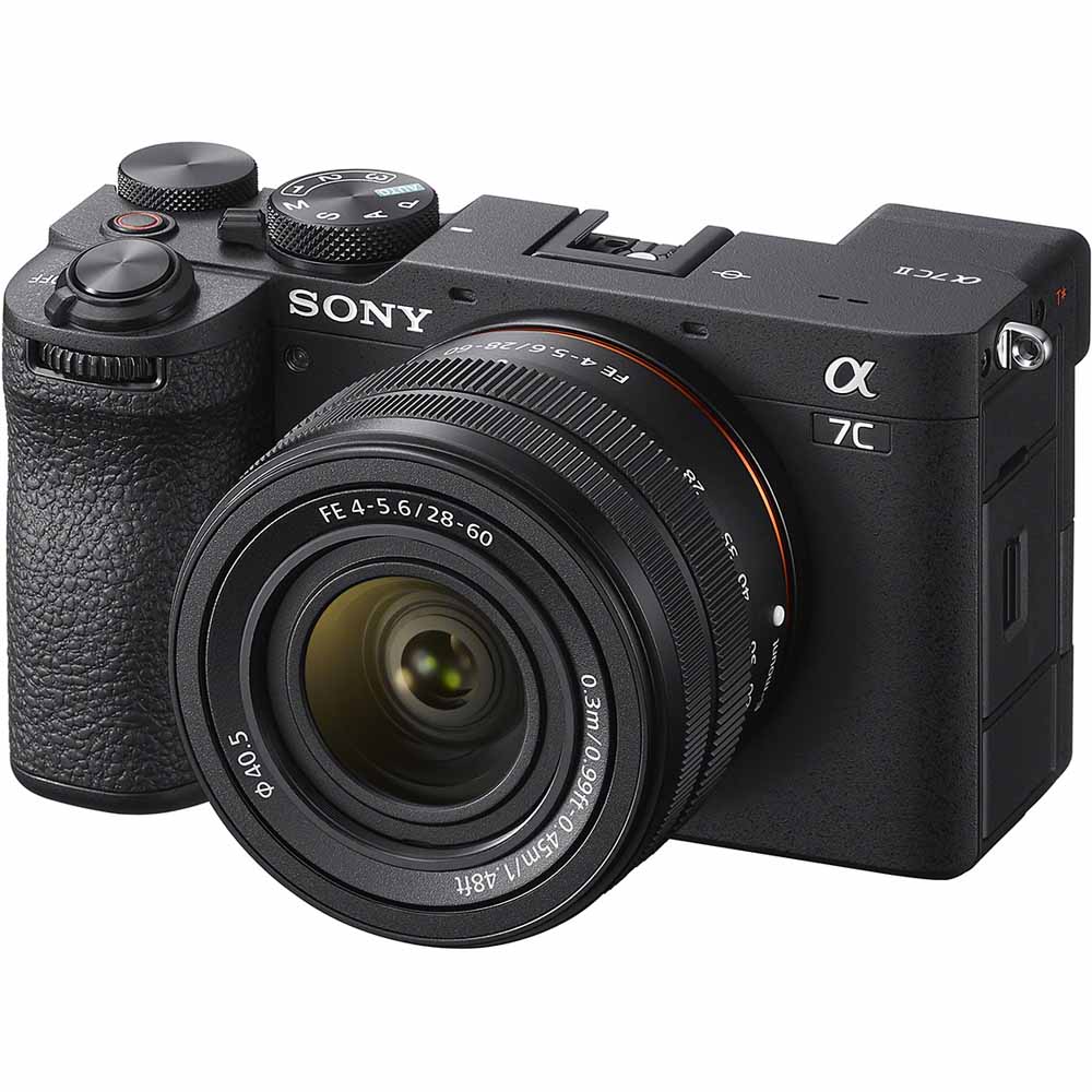 SONY ソニー 銀鏡受け答え一眼写真機α7C II ILCE-7コマーシャル2L 望遠レンズ一揃いの道具 [黒いこと]  【ラッピング相応う可】 R-LOGI