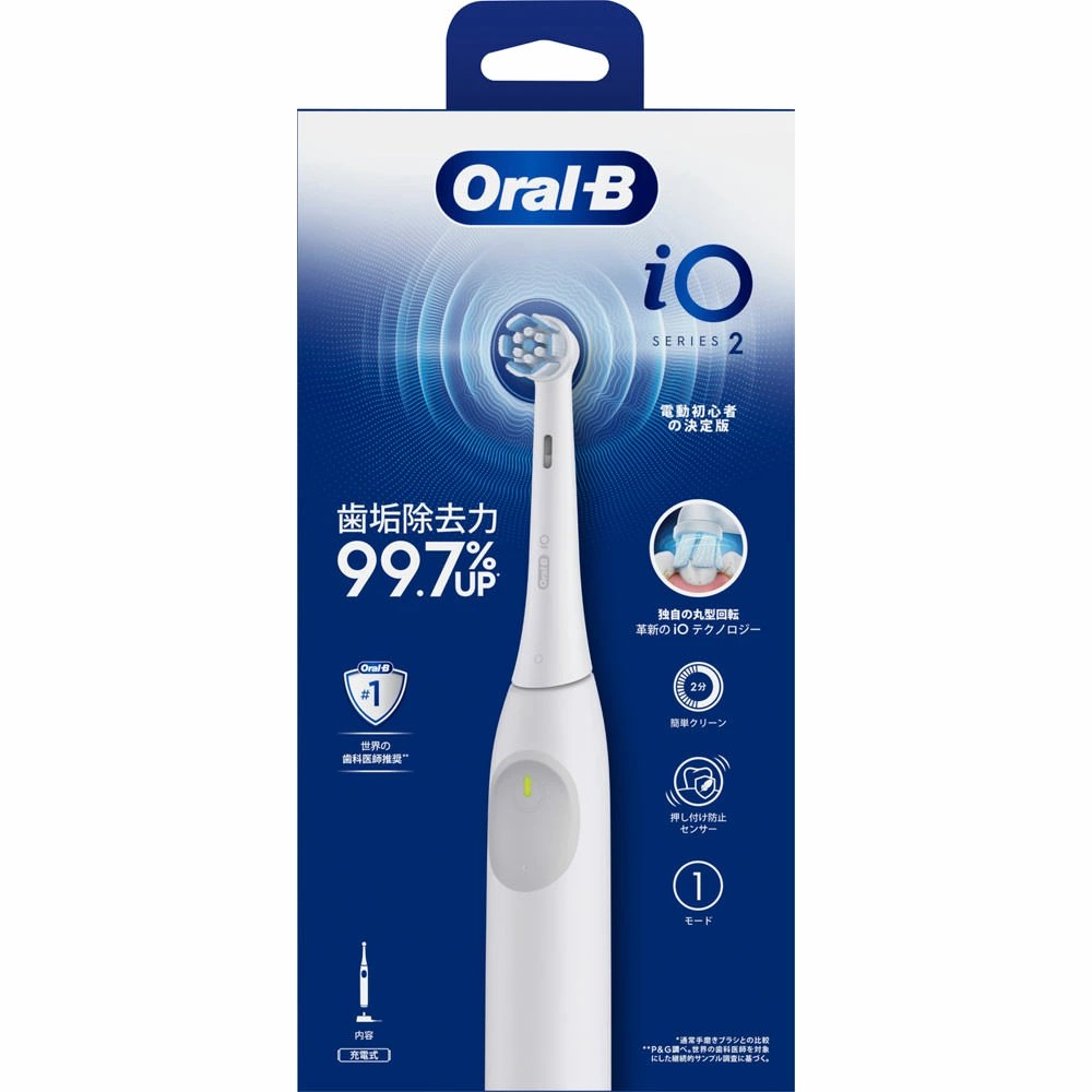BRAUN ブラウン オーラルB Oral B iO SERIES2 電動歯ブラシ ブラシハンドル＋ブラシヘッド 1本[ラッピング可]