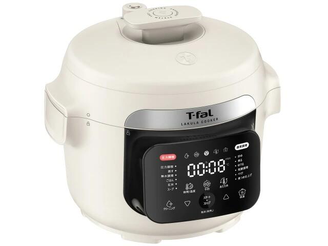 T-fal ラクラクッカーマルチコンパクト電気圧力鍋　ホワイト T-fal ラクラクッカーマルチコンパクト電気圧力鍋 ホワイト T-fal