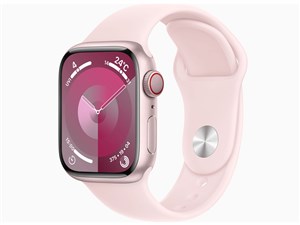 Apple Watch Series 9 GPS+Cellularモデル 41mm MRJ03J/A [ピンク/ライトピンクスポーツバンド M/L][ラッピング可]