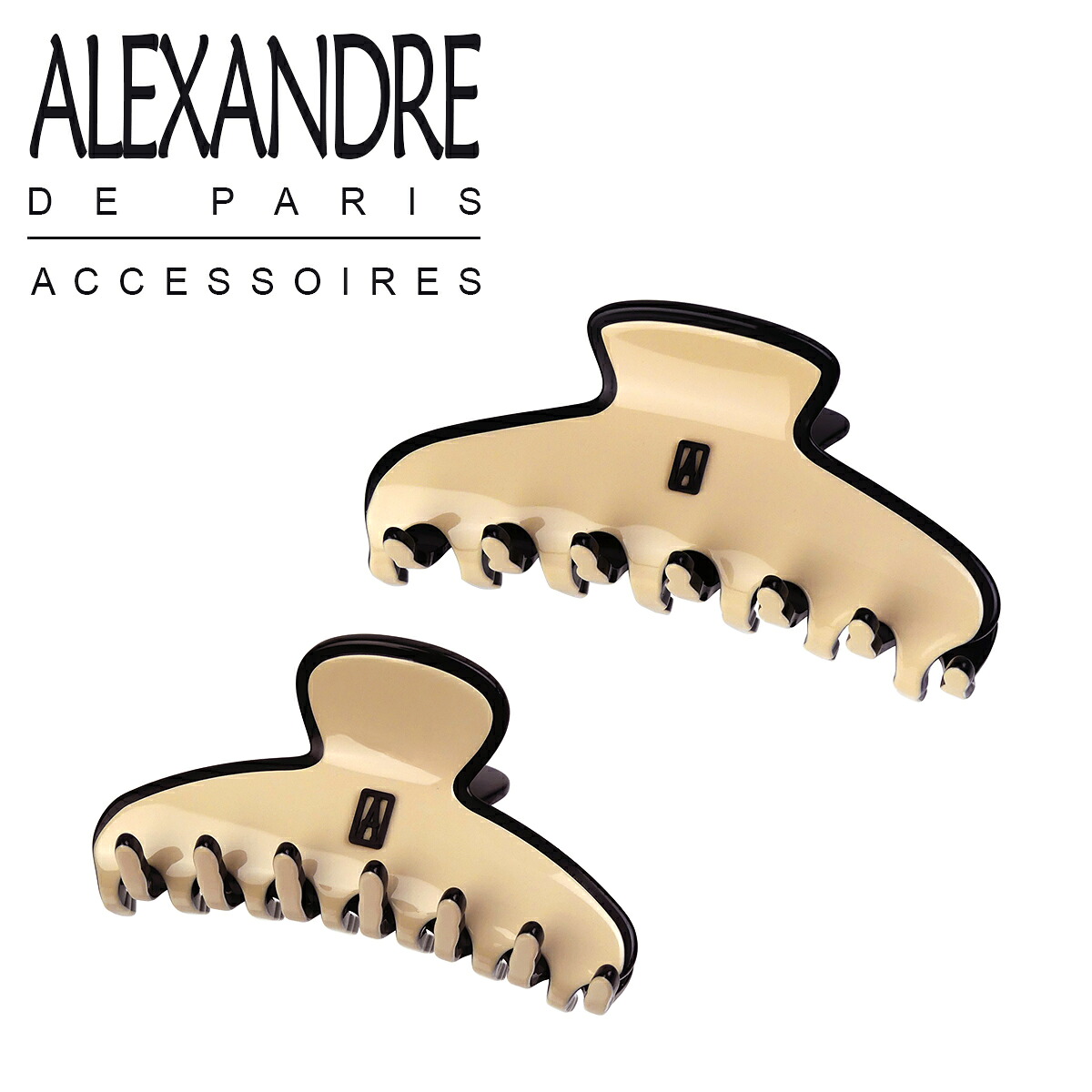 アレクサンドルドゥパリ タイムレス ヘアクリップ Mサイズ/Lサイズ PANAMA ACCM-17630 ヘアアクセサリー ALEXANDRE DE PARIS PINCE TIMELESS AMOURS PARISIENNES ギフト可｜and そらいろ