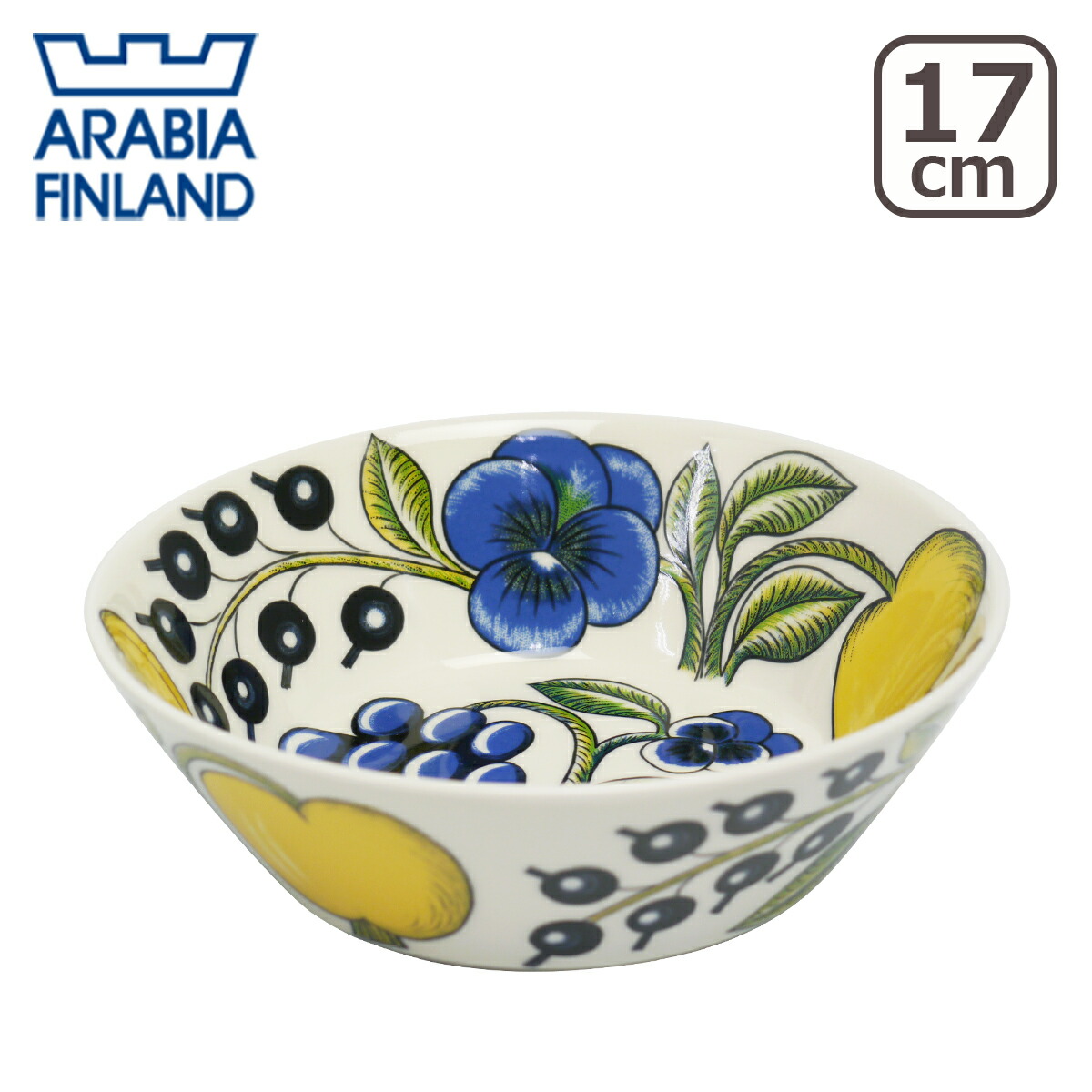 楽天市場】アラビア ブラック パラティッシ ボウル 17cm （ 006672