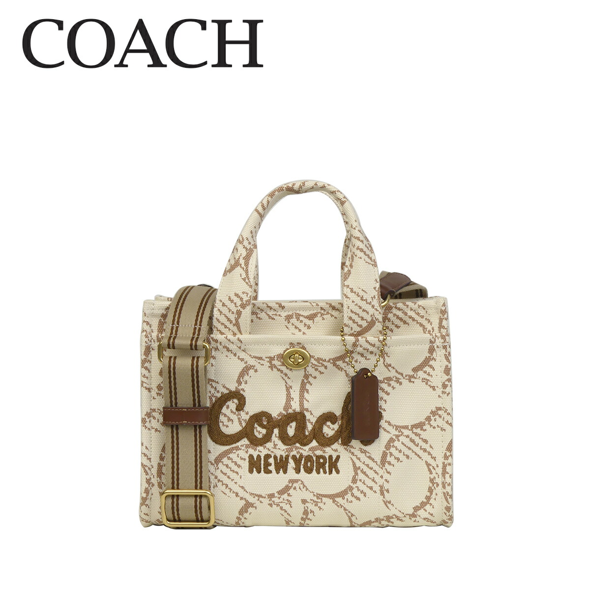 コーチ　トートバッグ　肩掛け　シグネチャー　キャンバス　レザー　チャーム　ロゴ COACH コーチ カーゴ トートバッグ CP164 CARGO TOTE 26