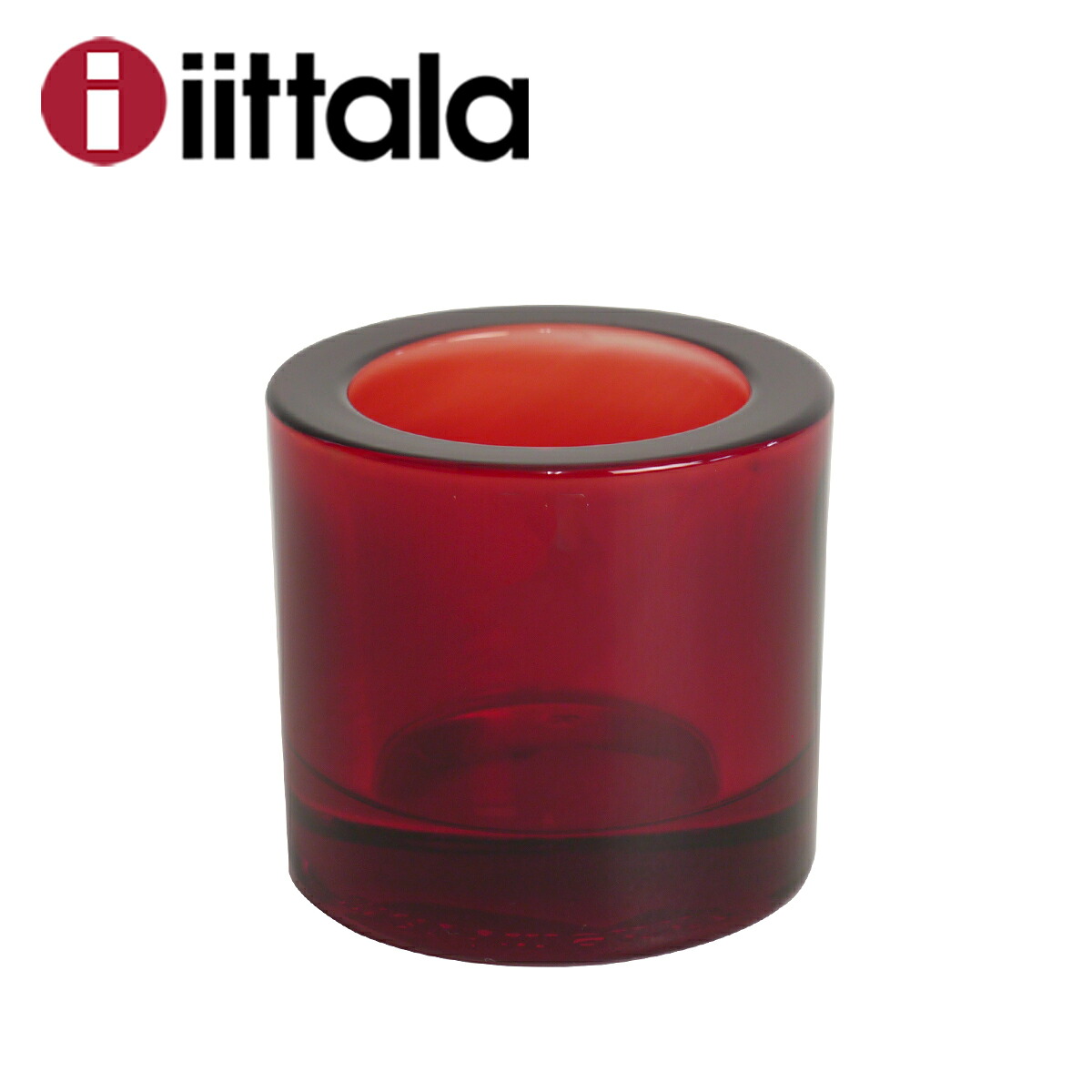 【ポイント5倍 4/10 1:59迄】iittala イッタラ KIVI（キヴィ） キャンドルホルダー クランベリー ギフト可