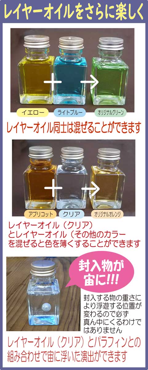 楽天市場 即納 ハーバリウム そらプリ レイヤー オイル 1本 500ml ペットボトル入り 色付き 花材 カラー お花の贈り物 Solar そらーる