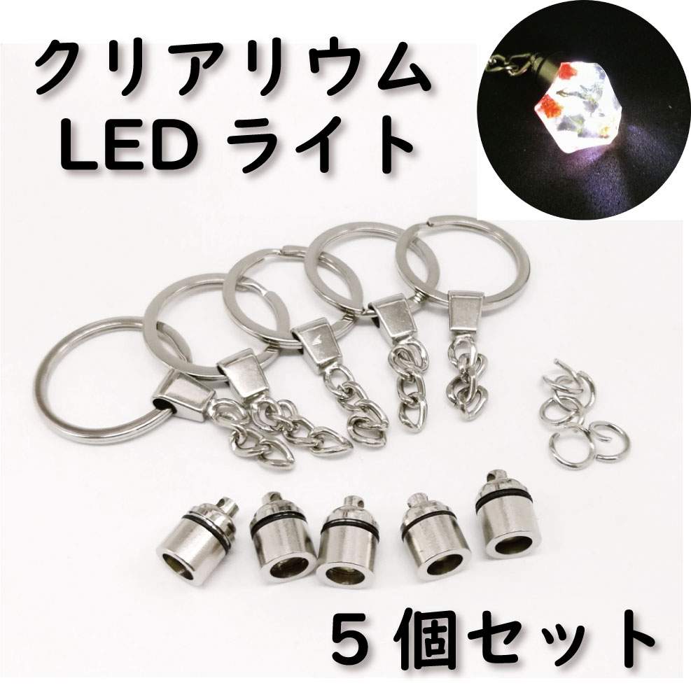 楽天市場 即納 クリアリウム アクセサリー Ledライト キーホルダー ストラップ 5個セット 電池交換可能 固まるハーバリウム オルゴナイト 透明感 キラキラ オリジナル ハンドメイド おうち時間 お花の贈り物 Solar そらーる