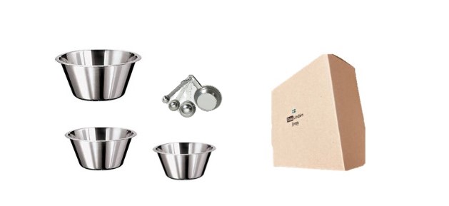 マラソンポイント10倍☆リンデン ヨナス ボウル 3pcs (750ml & 1.5L & 2.5L) + 計量カップ4pcs 箱入り LINDEN JONAS|Solaumi