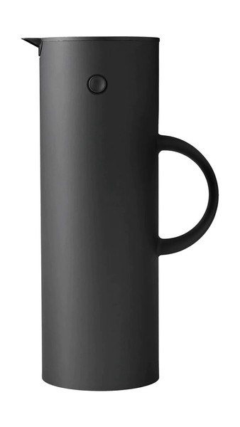 マラソンポイント10倍☆ステルトン　EM77　サーモジャグ　1.0L　955-3　ソフトブラック　箱入　STELTON｜Solaumi