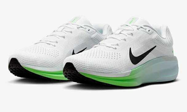 【NIKE】FJ9509-112 AIR Winflo 11 WHITE/BLACK/GREEN ナイキ エア ウィンフロー ホワイト/ブラック/グリーン 大人靴 メンズシューズ スニーカー