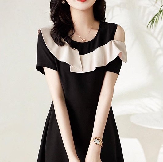 楽天市場】オフショルワンピース 背中開き ワンピース フレア