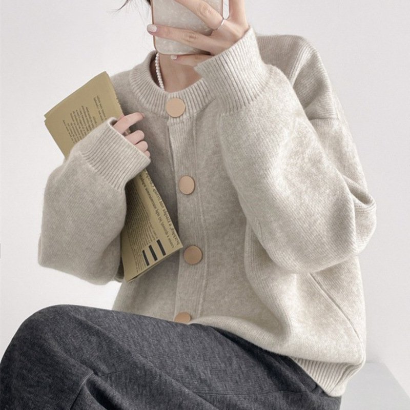 レディース トップス カーディガン 長袖 フェミニン もこもこ ふわふわ 2way ニット かわいい 大人可愛い きれいめ シンプル カジュアル おしゃれ 無地 秋 デート お出かけ 休日 S M L XL ホワイト イエロー グレー｜タビマート