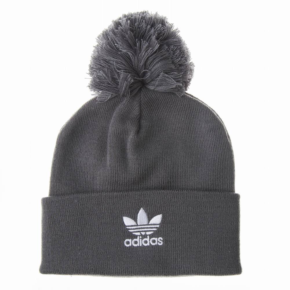 アディダス　ニット帽　レア　ポンポン　レディース adidas ポンポン付きニット帽 黒/ピンク - メルカリ