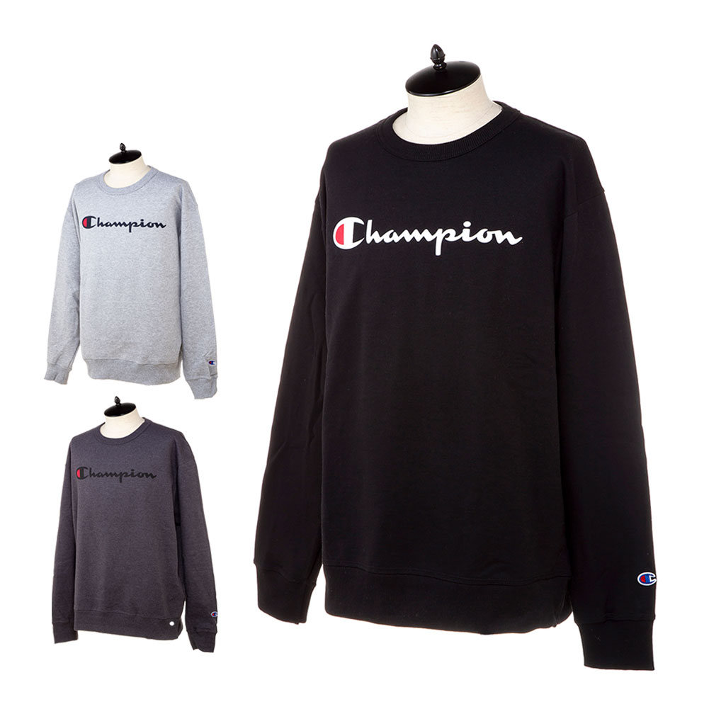 楽天市場 チャンピオン トレーナー 3色 クルーネック スウェット Powerblend Graphic Crew パワーブレンド グラフィック ロゴ カジュアル シンプルコーデ 部活 Gfh Y メンズ ブラック グレーchampion Select Soleil