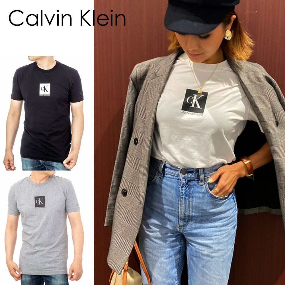 カルバンクライン Tシャツ ブランド 【3色】 j30j314755 センターロゴ シンプルコーデ プチプラ 半袖 メンズ ブラック グレー ホワイト  Calvin Klein CK | Select Soleil