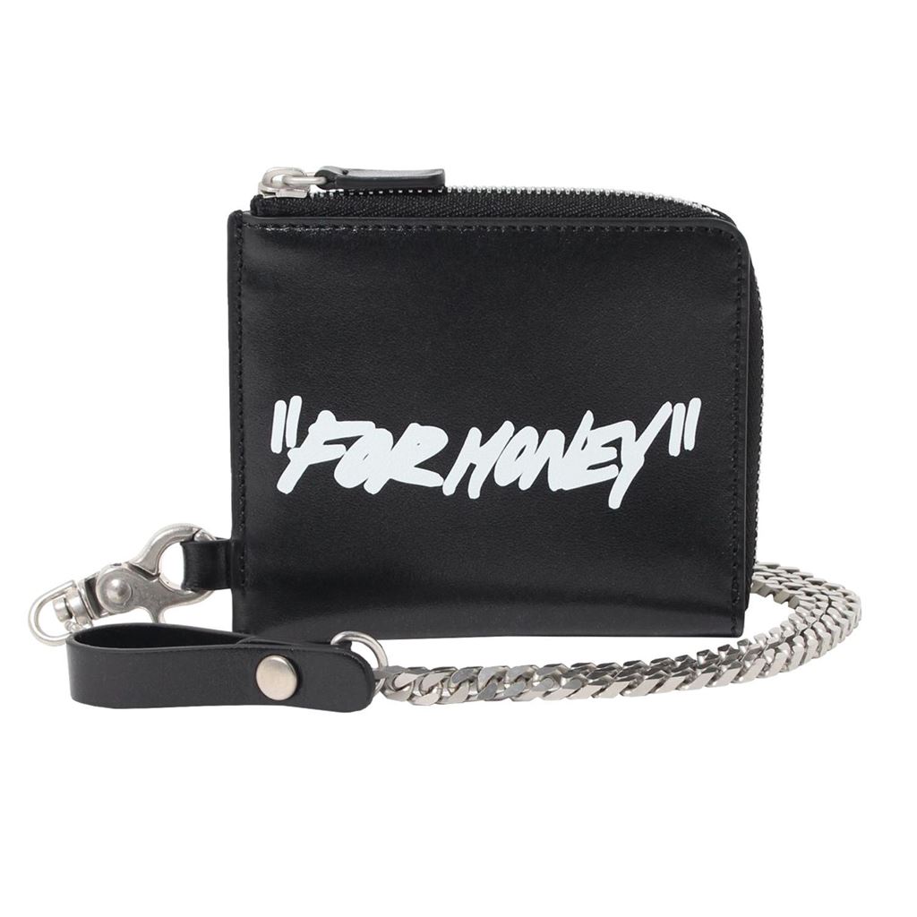 Off-White ブラック ウォレットチェーン \"FOR MONEY\" FOR MONEY