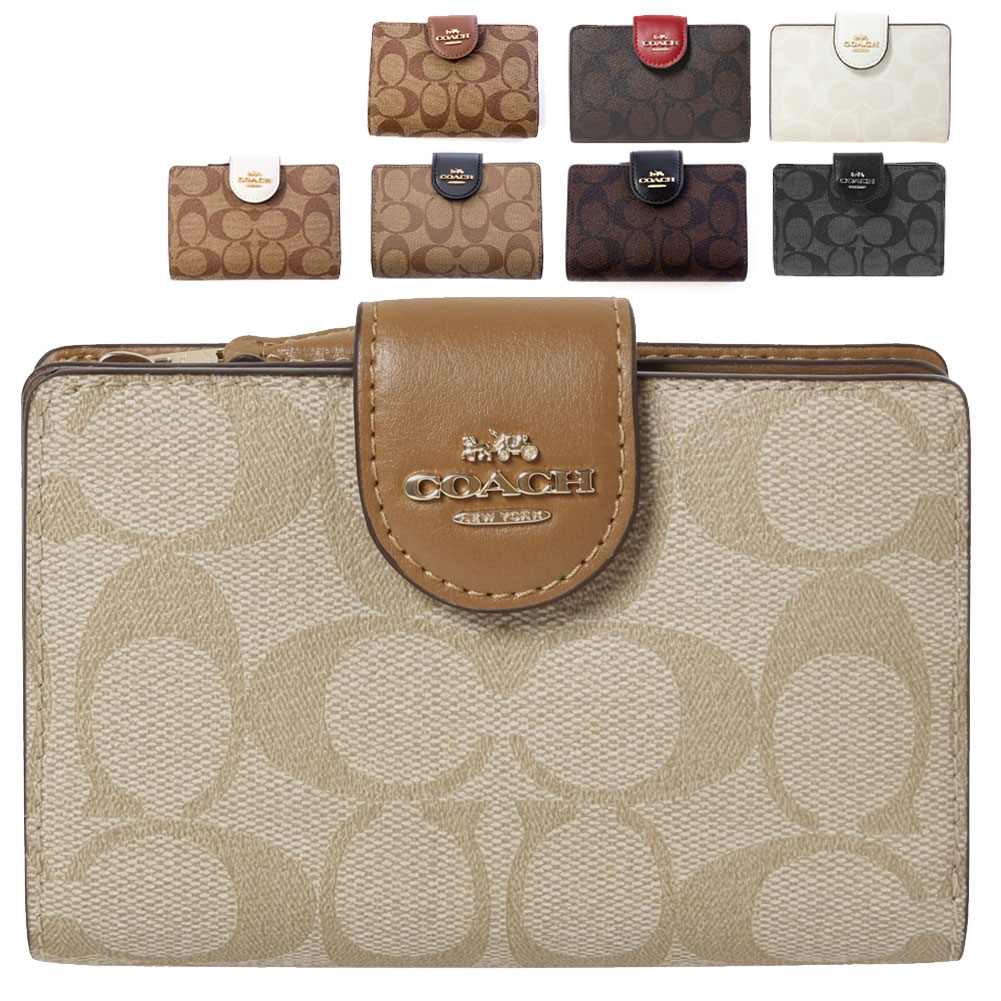 楽天市場】コーチ COACH 財布 二つ折り財布 FC0082 C0082 カーキ