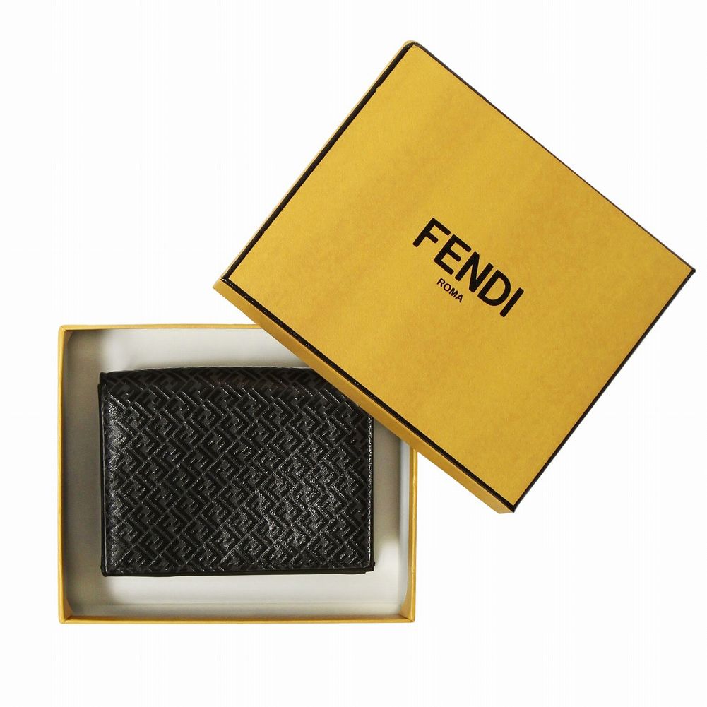 ラッピング対象外 FENDI 【返品OK】フェンディ 三つ折り財布 FFロゴ