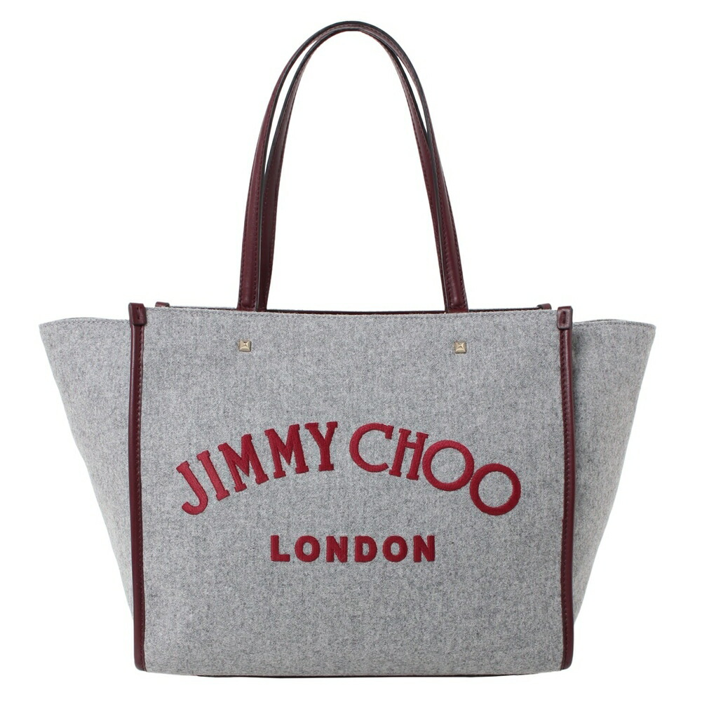 新品　JIMMY CHOO キャンバストートバッグ JIMMY CHOO - JIMMY CHOO トートバッグ キャンバス LOGO TOTEの