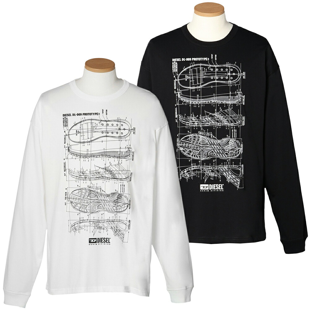 DIESEL 幾何学模様 クロップドジャケット　ディーゼル　ロンT 楽天市場】DIESEL ディーゼル 長袖 Tシャツ T-BOXT-LS-CIRCLE