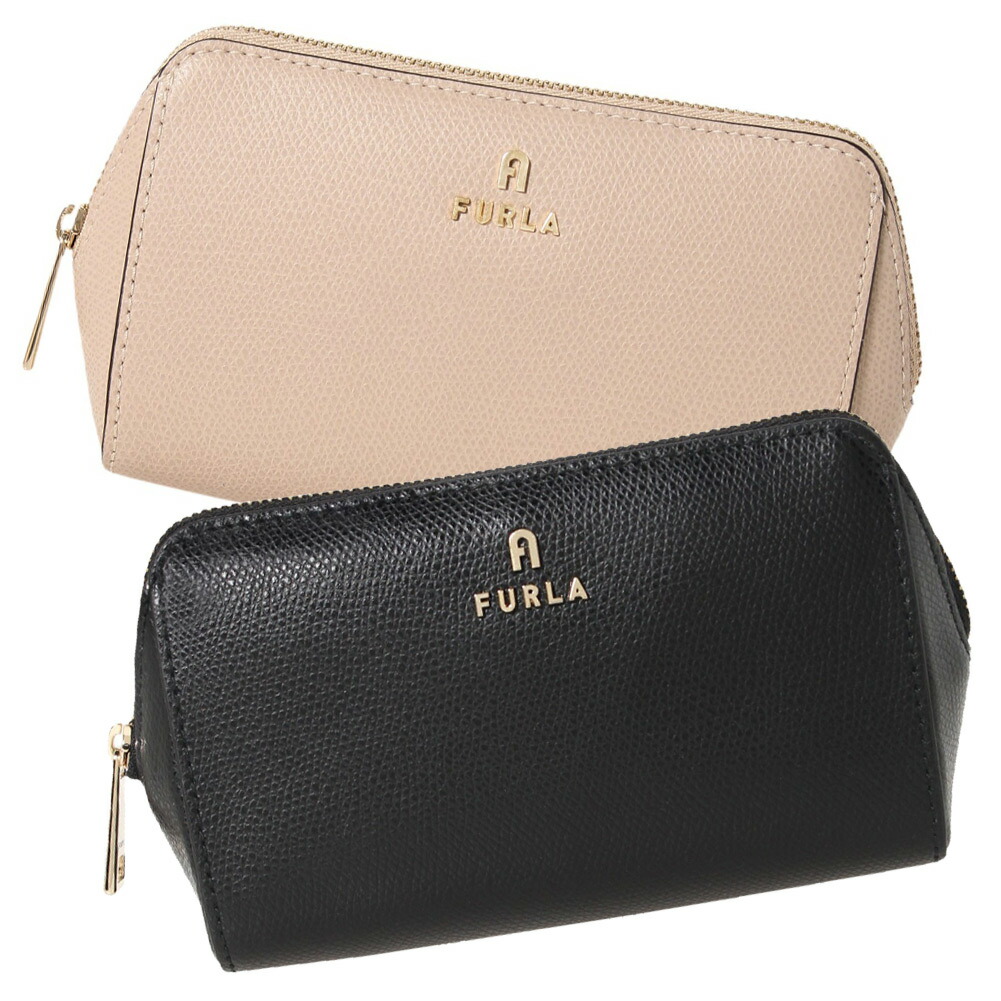 【新品未使用】FURLA フルラ　ポーチ　ベージュ　ブラック　まとめ売り 楽天市場】フルラ ポーチ カメリア コスメポーチ セット