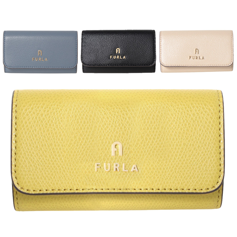 【付属品付き•新品未使用】FURLA キーケース フルラ キーケース レディース カメリア バイカラー