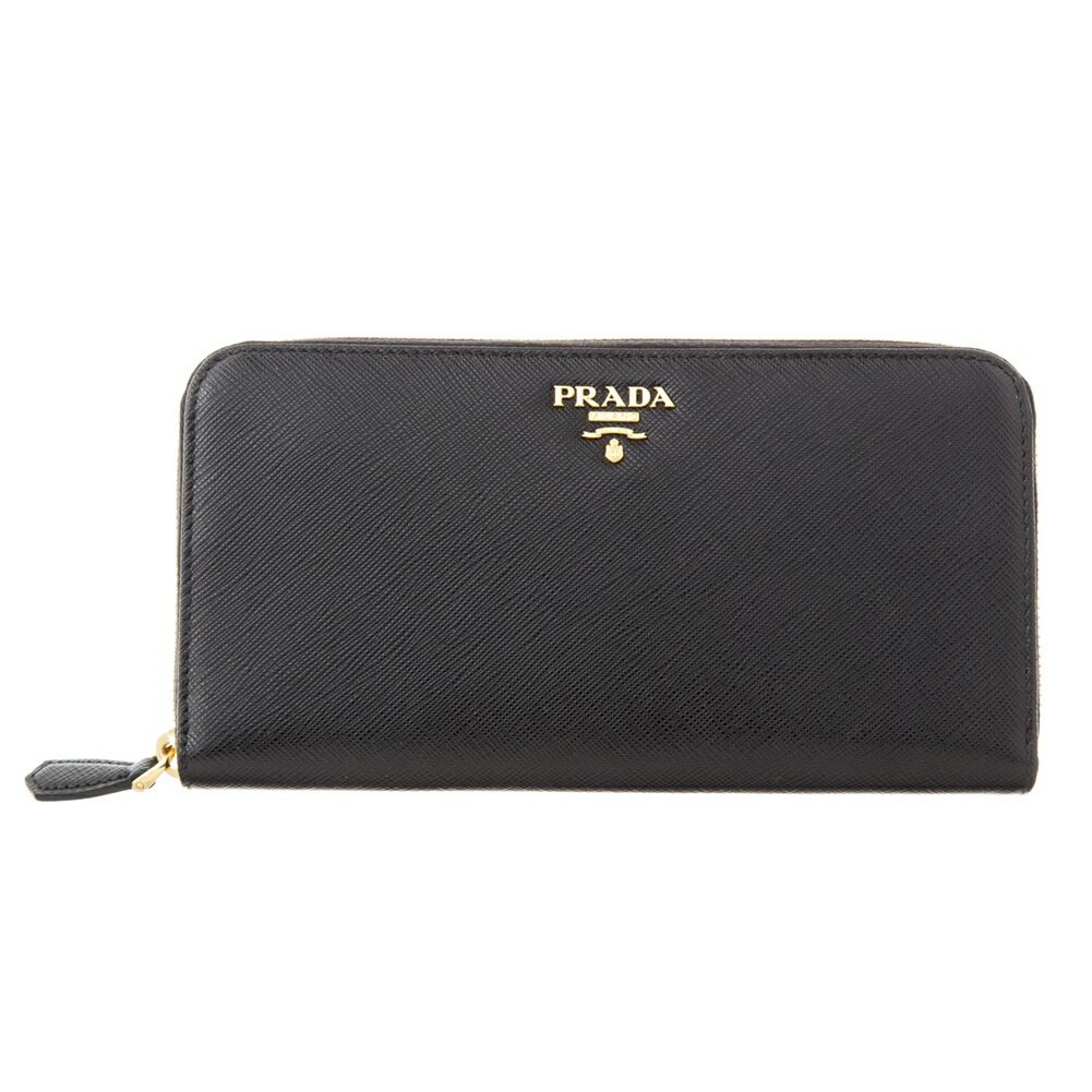 【極美品】プラダ ケース コミックス ロゴ 金具 レザー ラウンド PRADA 【30％OFFクーポン】プラダ 長財布 ラウンドファスナー 財布