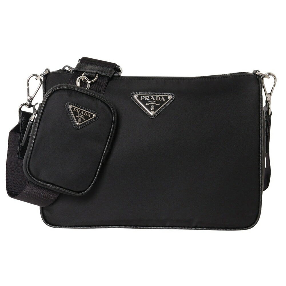 PRADA ブラックショルダーバッグ　または、クラッチの２タイプ 楽天市場】【バッグ】PRADA プラダ ショルダーバッグ ショルダーポーチ