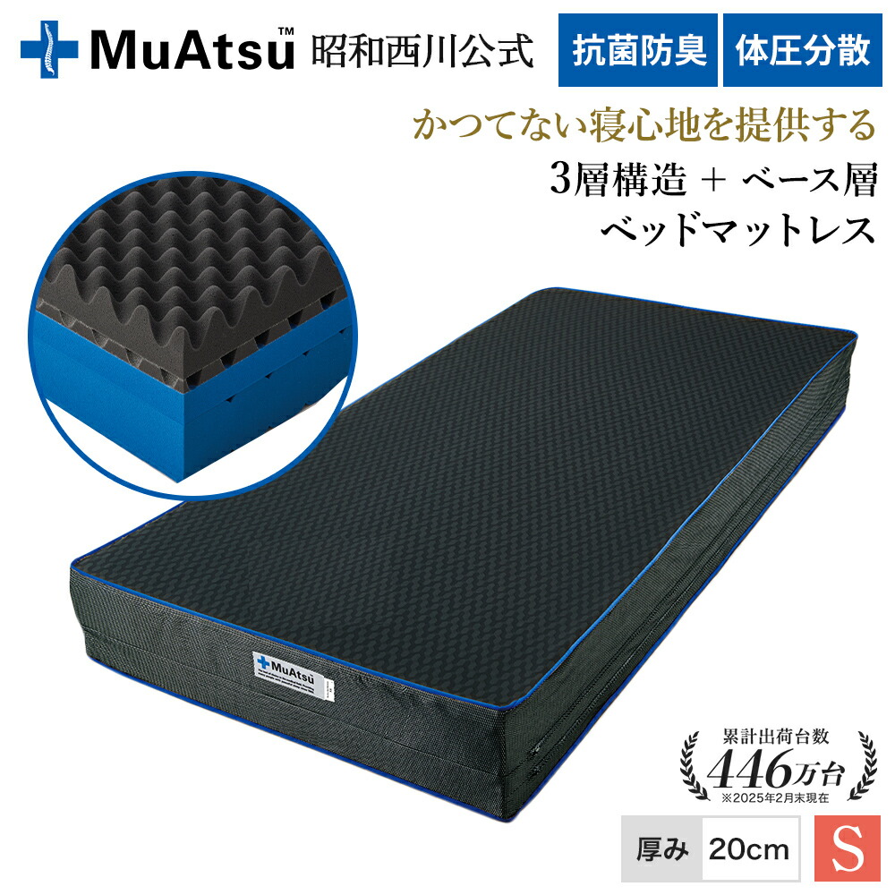値下げしました！昭和西川ムアツマットレス　セミダブル 西川 マットレス セミダブル 折りたたみ 三つ折り ムアツふとん