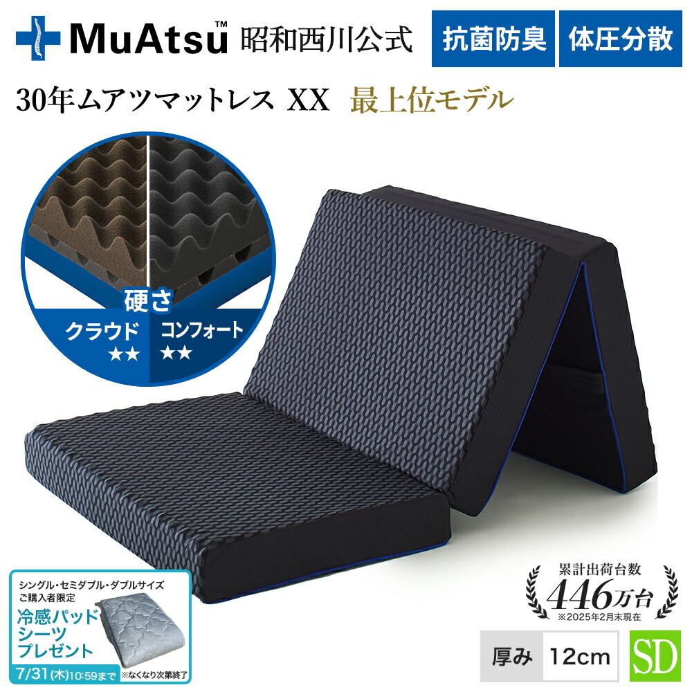 ムアツマットレス　プロレギュラー　ダブル ムアツマットレスプロ 折りたたみマットレス《MuAtsu》 | 西川