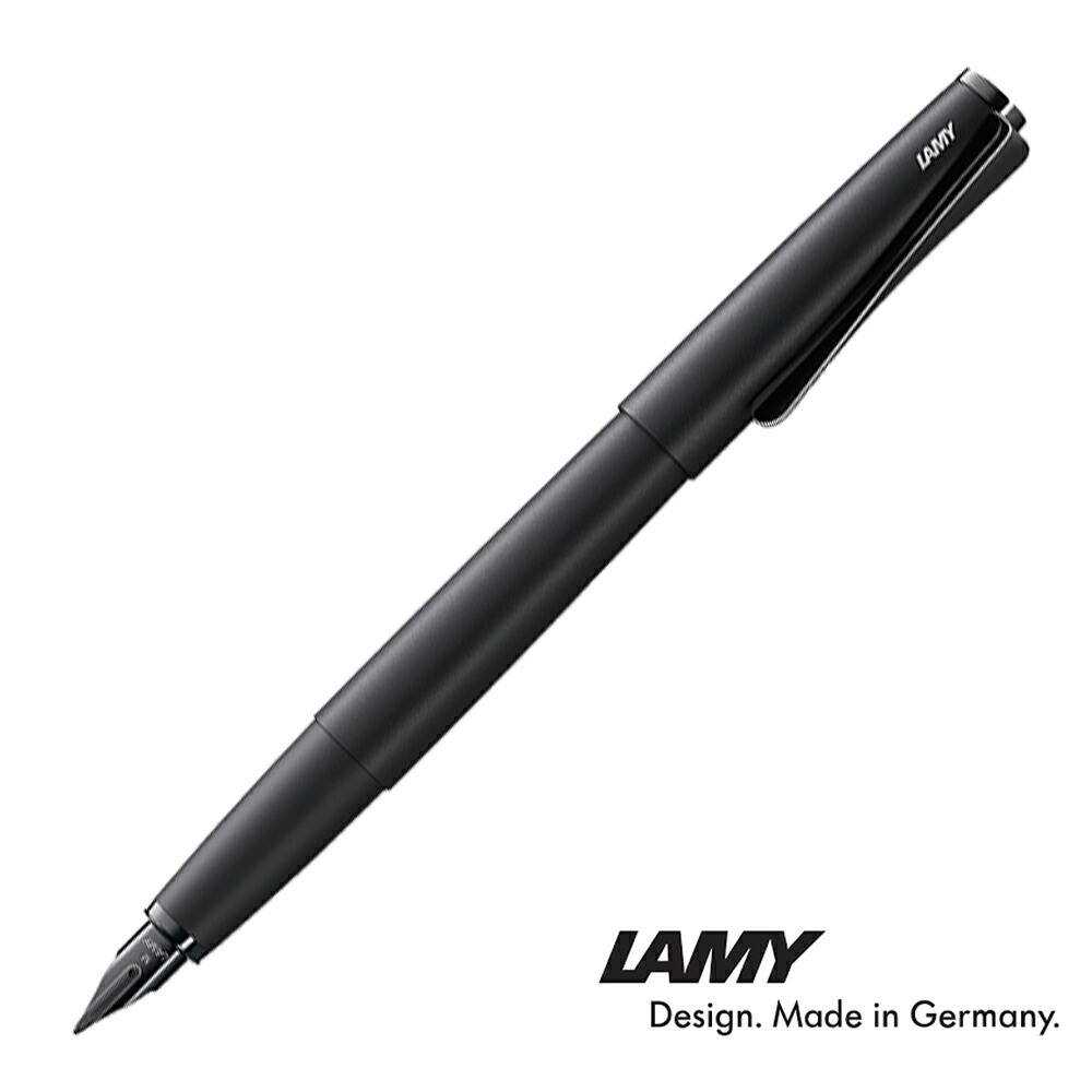 【名入れ無料】カラムシ ステュディオ ルクス オール黒いこと 筆 L66AB-EF L66AB-F L66AB-M Lamy 黒いこと 黒 EF F M 極細 細字 細 中字