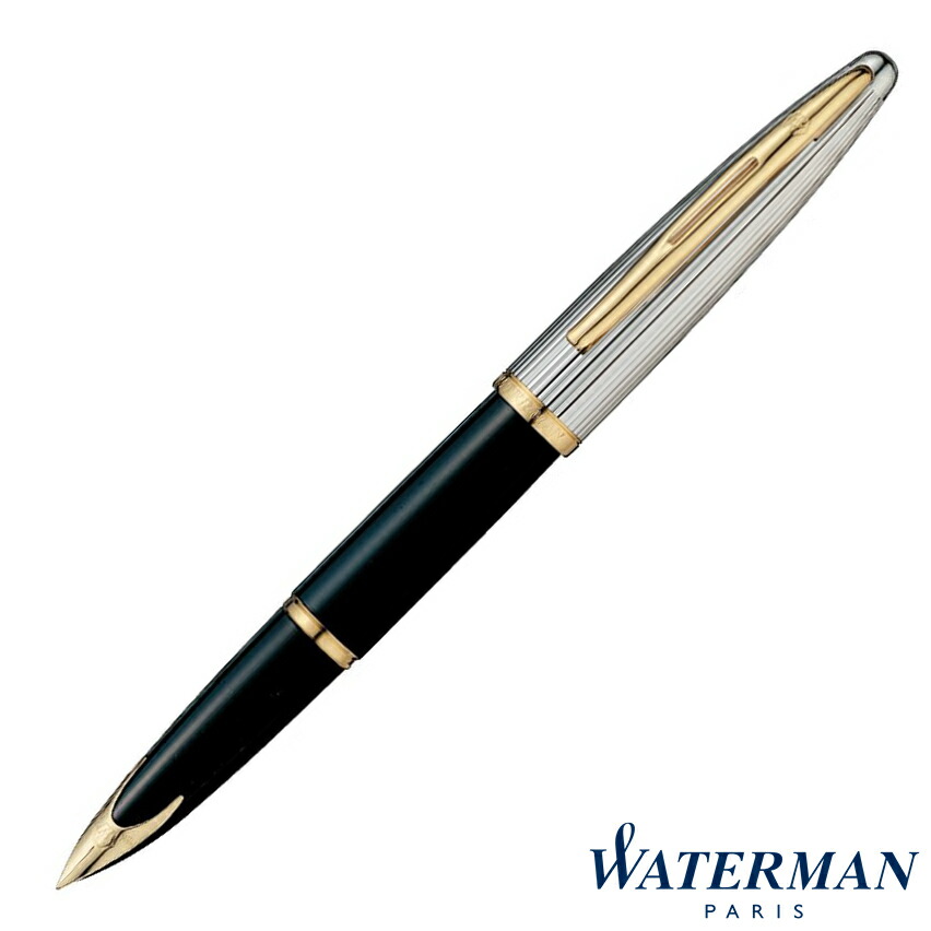 ウォーターマン　カレン　デラックス　万年筆　美品　F 細字 楽天市場】WATERMAN ウォーターマン カレン・デラックス ブルー