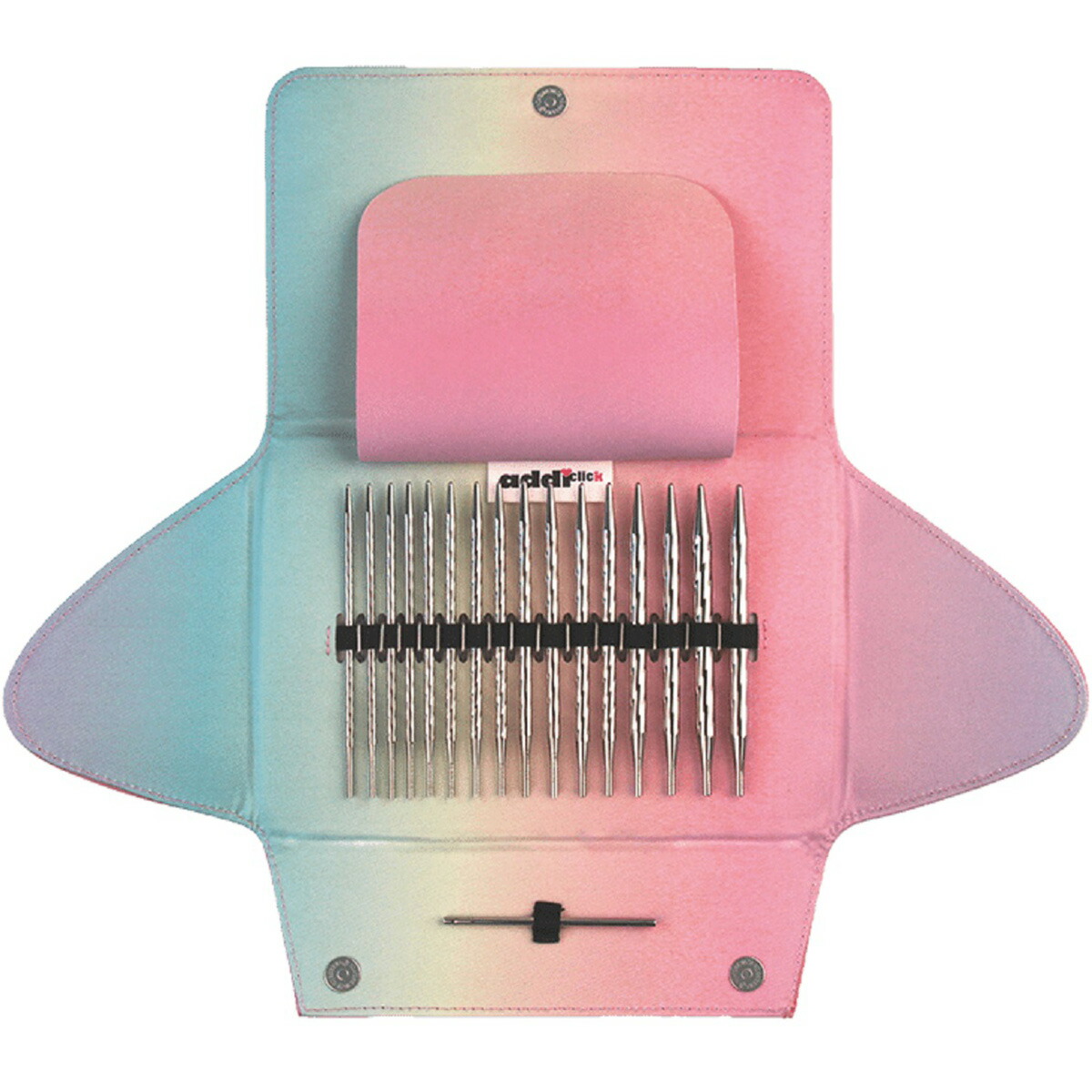 【1000円OFFクーポン対象】【楽天１位獲得】addi クリックシステム ユニコーン 輪針セット 付け替え式 ドイツ製 日本語説明書付き ユニコーン レース ロング グラデーション ファンシー かわいい ピンク おしゃれ 編み物 ハンドメイド