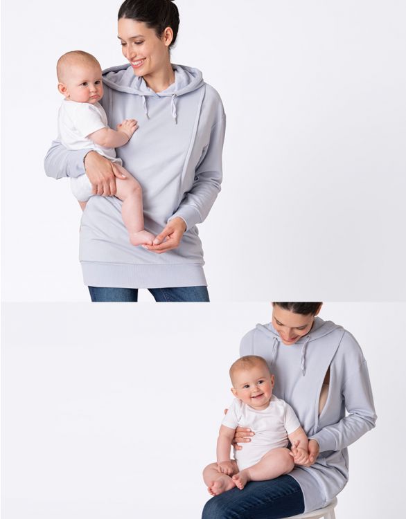 人気絶頂 楽天市場 Seraphine Pernella 授乳対応 マタニティフーディ パウダーブルー ソルレガロ インターナショナル 安い Lexusoman Com