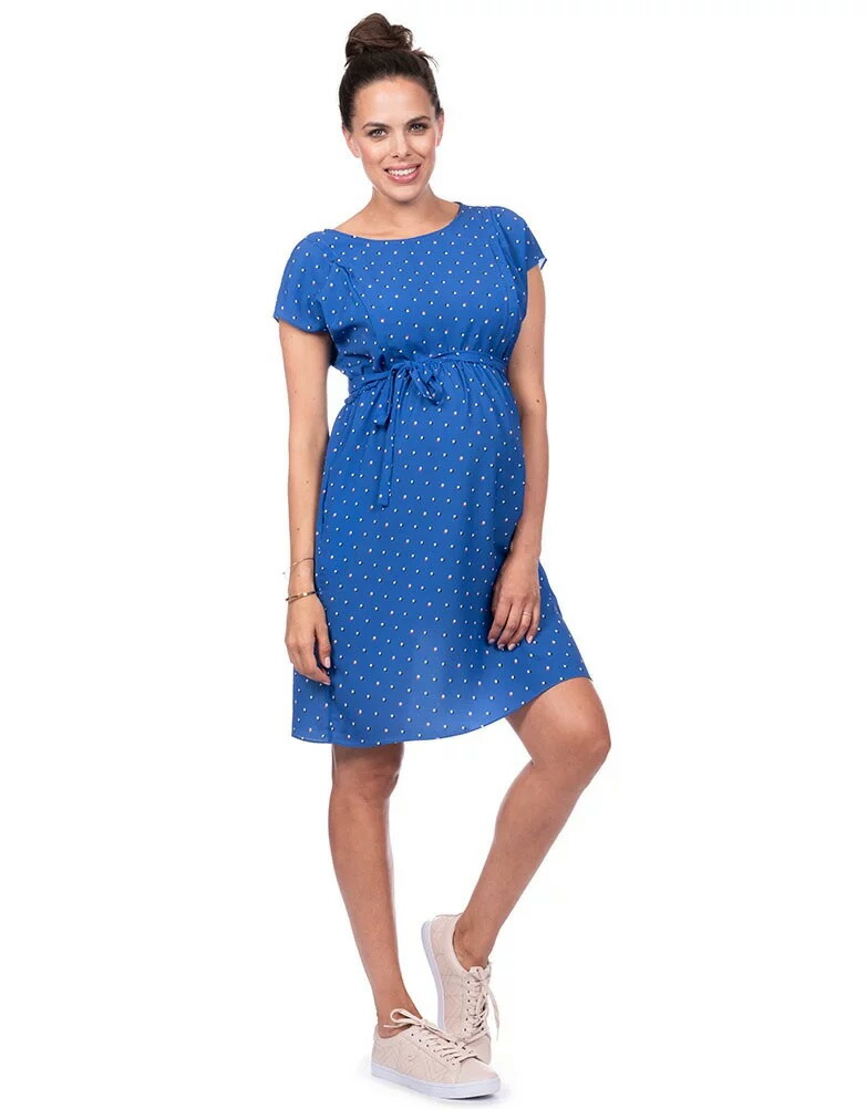 限定製作 Seraphine Cher 授乳対応 マタニティワンピース ブルードット ソルレガロ インターナショナル アウトレット送料無料 Www World Of Heating De