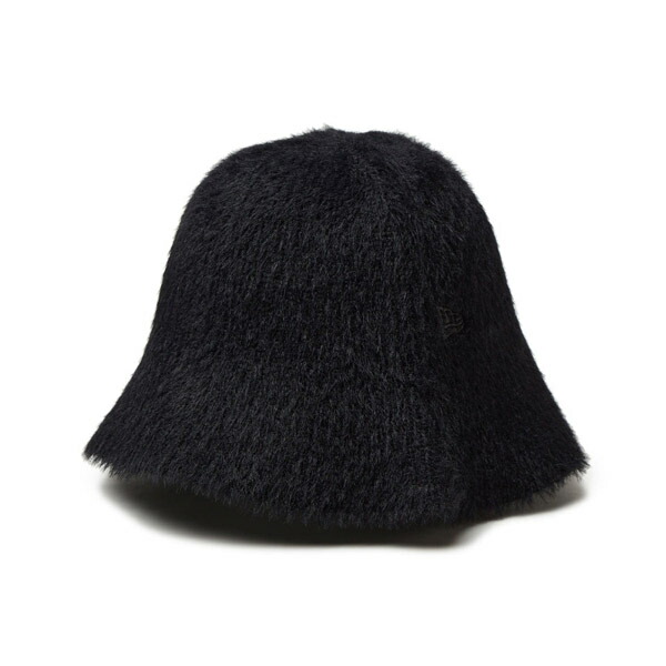 [即納]NEWERA ニューエラ エクスプローラー セーラーブリム Fluffy and Soft シャギー ブラック クロシェハット　メンズ 男性 レディース 女性 帽子 ハット 送料無料 NEW ERA 国内正規品 正規取扱店 バケットハット