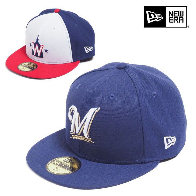 MLBニューエラ59FIFTY ミルウォーキー・ブルワーズ　キャップ7 1/2 NEW ERA ニューエラ 9TWENTY ブラック ミルウォーキー