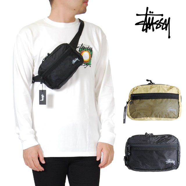 STUSSY おしゃれなロゴ刺繍入り | キャンバスコインポーチ STUSSY】☆お洒落☆コインポーチ☆CANVAS COIN POUCH (STUSSY