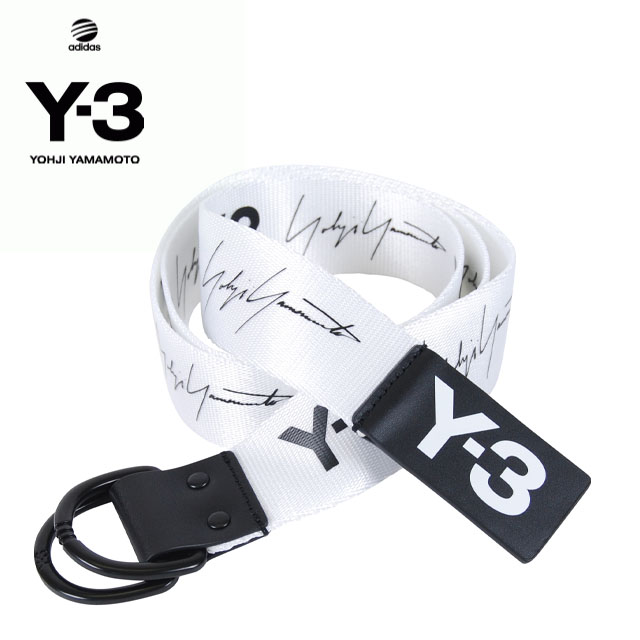 y3 belt white