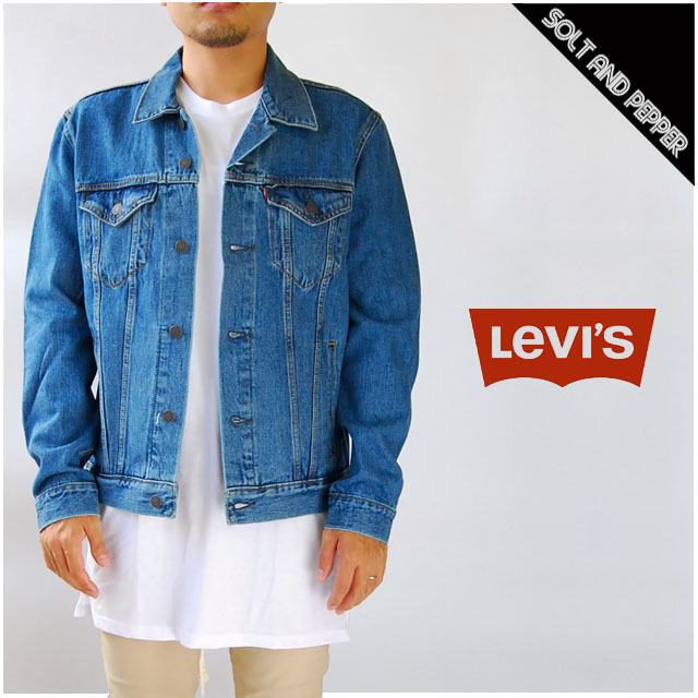 送料無料 Usモデル Levi S リーバイス Gジャン Trucker Jacketjkt Med Stonewash Denim Indigo Light Blue トラッカー デニムジャケット ジャケット ウォッシュ加工 ライトアウター インディゴ ライト ブルー 青 メンズ 男性 アメカジ カジュアル ブランド 大流行中