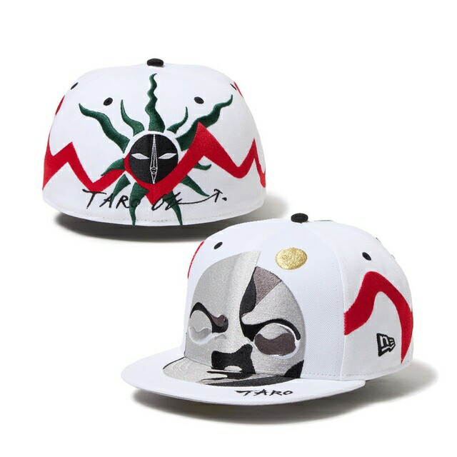 [即納]NEWERA ニューエラ 59FIFTY TARO OKAMOTO 岡本太郎 太陽 ホワイト メンズ 男性 帽子 ハット 小物 国内正規品 正規取扱店 NEW ERA プレゼント ギフト 贈り物 父の日 敬老の日 子供の日