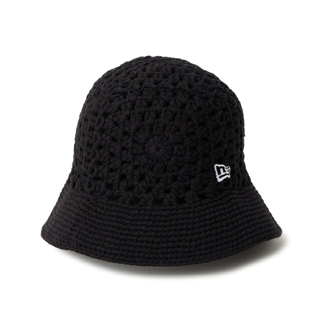 [即納]NEWERA ニューエラ クロシェ ニットバケット ブラック　メンズ 男性 レディース 女性 帽子 ハット 送料無料 NEW ERA 国内正規品 正規取扱店