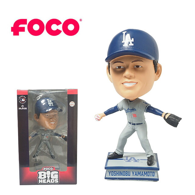 楽天市場】山本由伸 ボブルヘッド 9.5インチFOCO MLB BIG HEADS 9.5