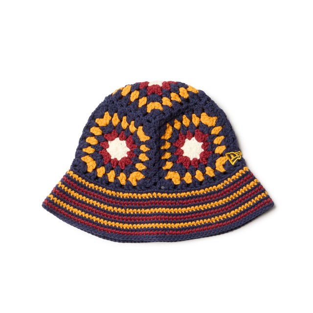 新品　NEWERA ニューエラ クロシェ ニットバケット Croche ネイビー クロシェ ニットバケット Croche ブラック/ウォルナット